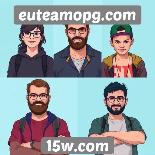 Desenvolvedores por trás dos jogos no euteamopg.com